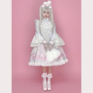SALE! Sweet Poodle Lolita Dress by Diamond Honey - COLOR LIGHT BLUE SIZE S (C73)
